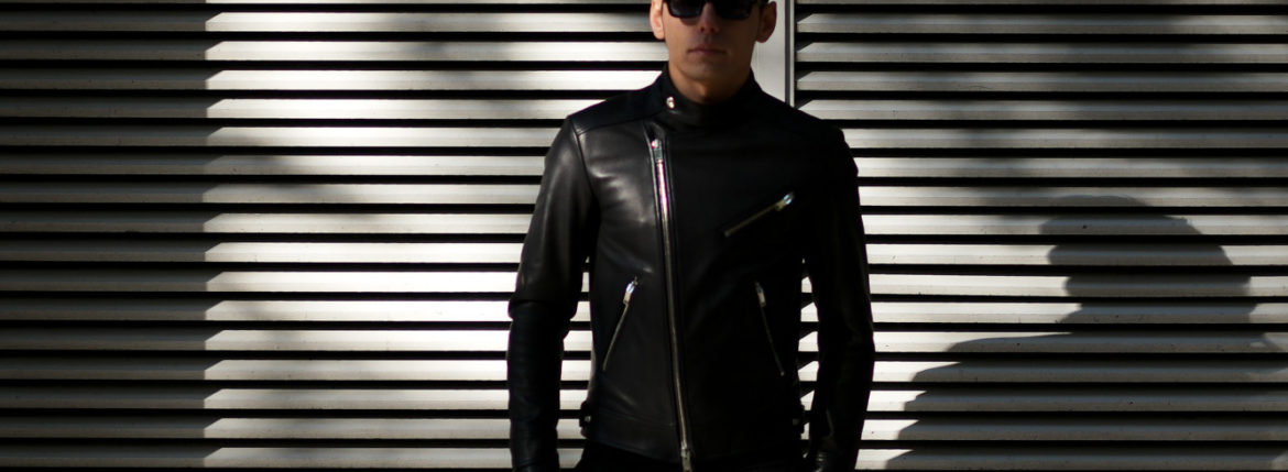 FIXER(フィクサー) F1(エフワン) DOUBLE RIDERS Cow Leather ダブルライダース ジャケット BLACK(ブラック) 【ご予約受付中】【2019.11.22(Fri)～2019.12.08(Sun)】のイメージ