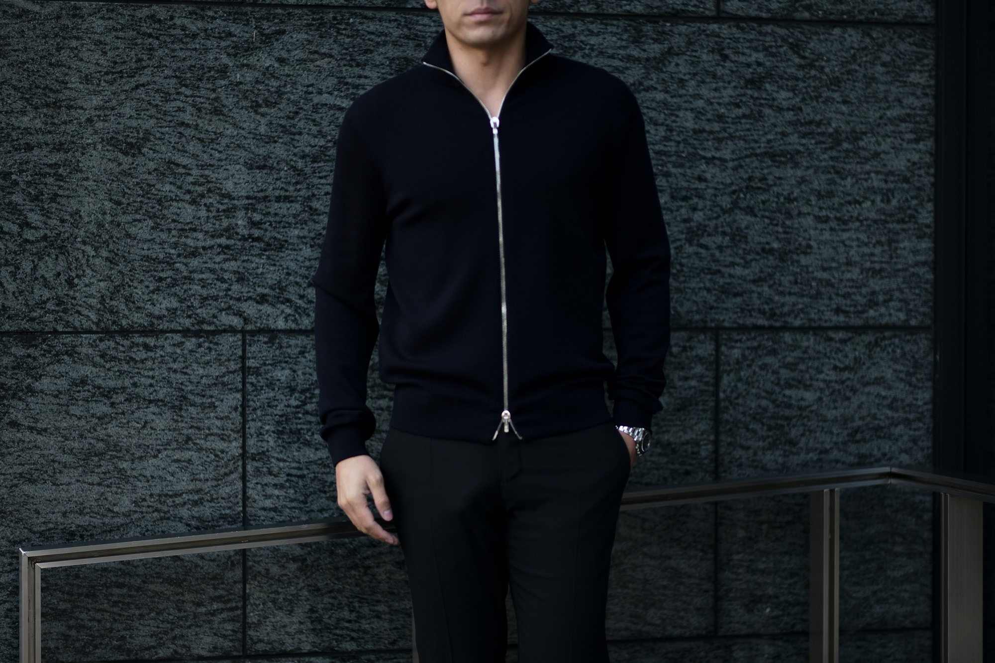MANRICO CASHMERE / マンリコ カシミア 【2020 秋冬 受注会開催 2020.2.01(sat)～2020.2.02(sun)】【SPIRALE // KOTARO SHINDO氏 2/01,2/02ご来店】MANRICO CASHMERE "Super Cashmere" Zip Up Cardigan M040 0003 スーパーカシミヤ ジップアップカーディガン マンリコカシミア スーパーカシミア クルーネックセーター カシミヤ 愛知 名古屋 altoediritto アルトエデリット