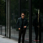 ISAMU KATAYAMA BACKLASH (イサムカタヤマ バックラッシュ) ITALY SHOULDER GARMENT DYED DOUBLE RIDERS No.AL1498-10 (イタリー ショルダー ガーメントダイ ダブルライダース) レザー ダブル ライダース ジャケット NIGHT EMERALD (ナイトエメラルド) MADE IN JAPAN (日本製) 2020 秋冬 【Special Color】【Alto e Diritto別注】【ご予約受付中】のイメージ