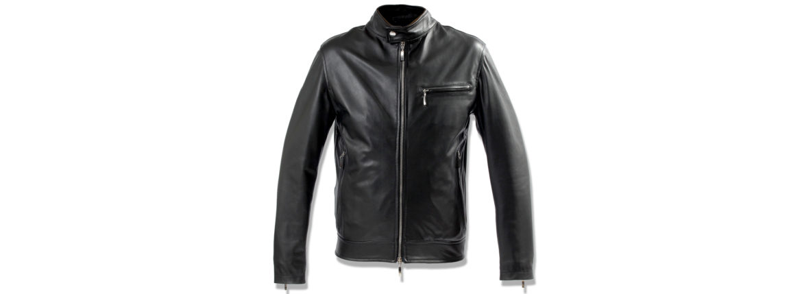 SILENCE(サイレンス) Single Leather Jacket (シングルレザー ジャケット) Goatskin Leather (ゴートスキンレザー) シングル ライダースジャケット NERO (ブラック) Made in italy (イタリア製) 2020 秋冬新作のイメージ