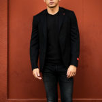 ISAIA (イザイア) POMPEI (ポンペイ) Gruppo 7 アクア カシミア ジャケット BLACK (ブラック・990) Made in italy (イタリア製) 2022のイメージ