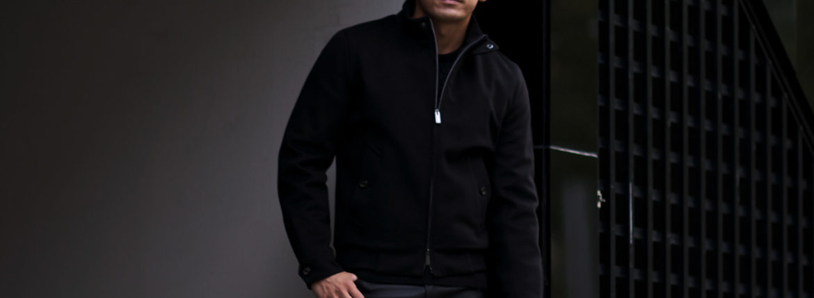 Sealup (シーラップ) PORTOFINO CASHMERE (ポルトフィーノ カシミヤ) Loropiana (ロロピアーナ) カシミヤストームシステム カシミヤ ショートブルゾン BLACK (ブラック・36) Made in italy (イタリア製) 2022 秋冬新作 【Alto e Diritto 限定】【Special Model】【入荷しました】【フリー分発売開始】のイメージ