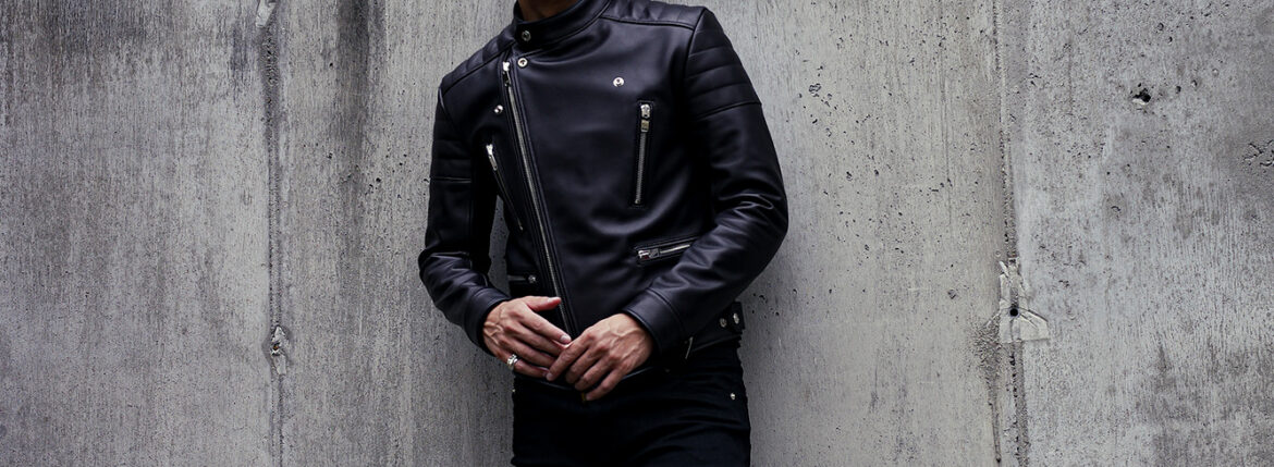 FIXER(フィクサー) F7(エフセブン) SEMI DOUBLE RIDERS Cow Leather セミダブルライダース ジャケット BLACK (ブラック) 【ご予約受付中】【2024.1.04(Thu)～2024.1.14(Sun)】のイメージ