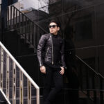 UNFADING (アンフェイディング) FALCON (ファルコン) SEMI DOUBLE RIDERS Cow Leather カウレザー セミダブル ライダース ジャケット BLACK (ブラック) Made in Japan (日本製) 愛知 名古屋 Alto e Diritto altoediritto アルトエデリット 魔裟斗 masato 魔裟斗チャンネル YOUTUBE 革ジャン レザージャケット 　ライダースジャケット