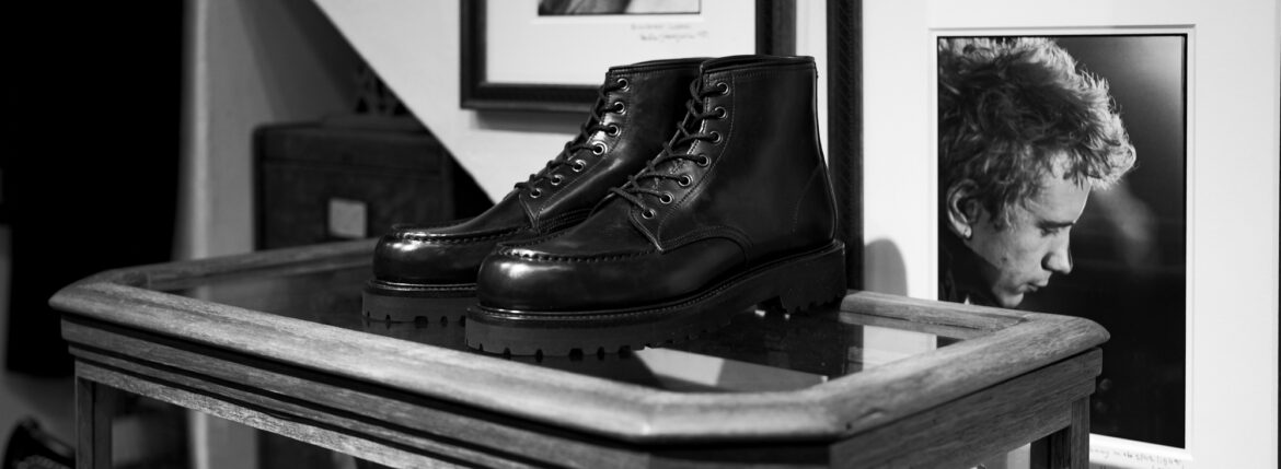 WH "WHS-0755" 6INCH CLASSIC MOC BOOTS BLACK ダブルエイチ 6インチ クラシックモックブーツ ブラック ブラックスエード アイリッシュセッター レザーブーツ レザーシューズ ブラック 愛知 名古屋 Alto e Diritto altoediritto アルトエデリット